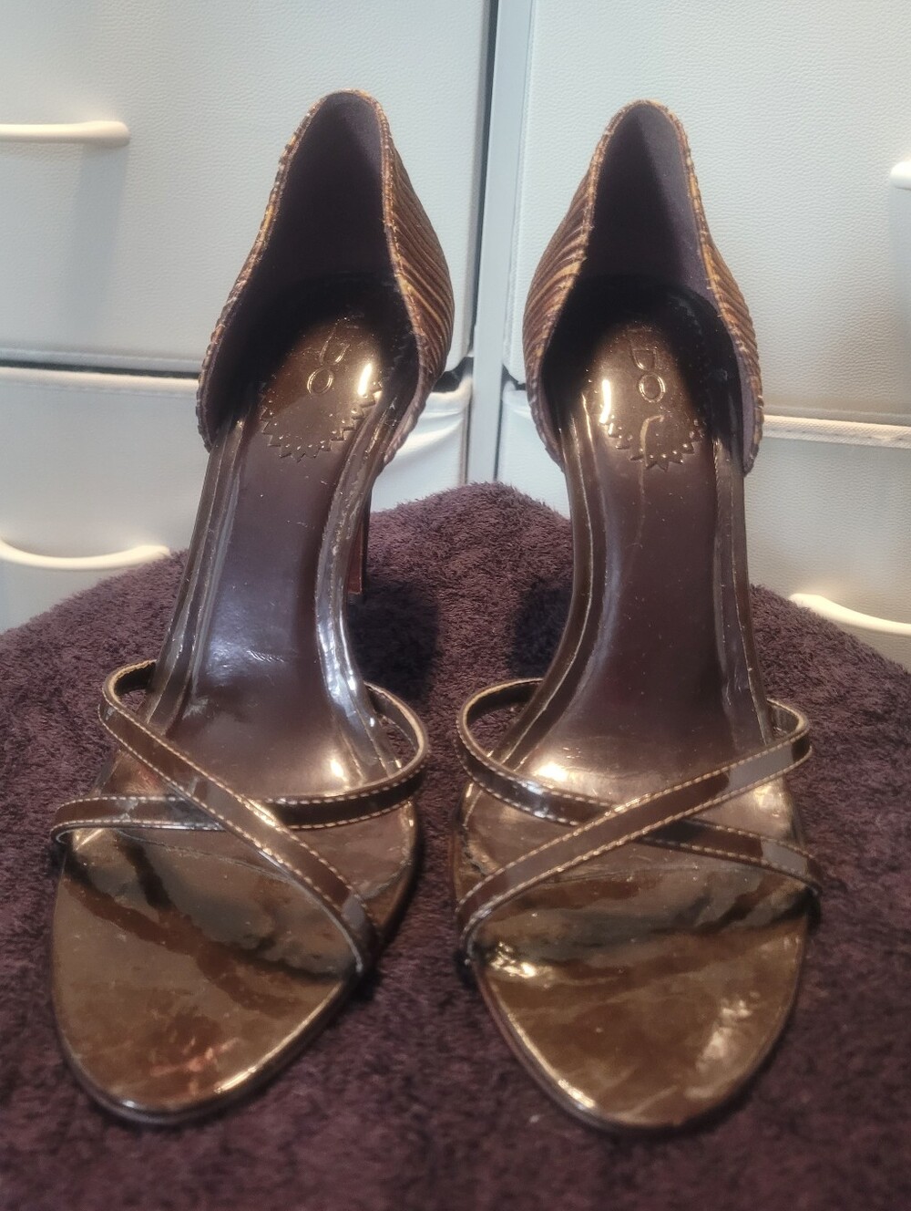 Women’s Brown Strappy High-Heel